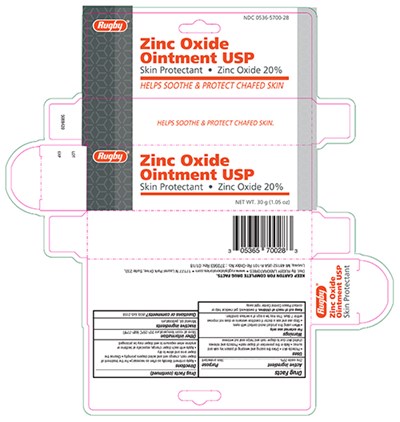 Rugby Zinc Oxide 30 g carton.jpg Rugby Zinc Oxide 30 g carton